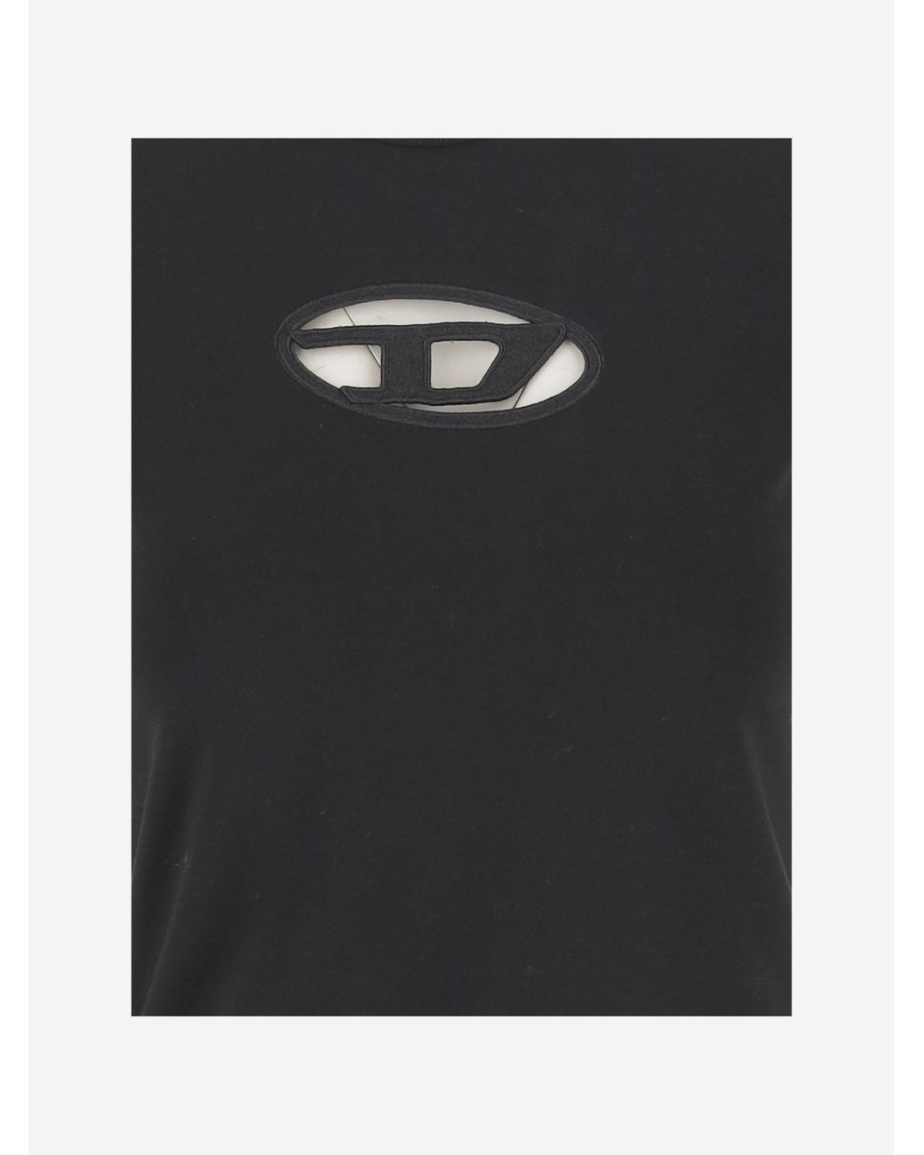 DIESEL Black T-Angie Cut-Out T-Shirt