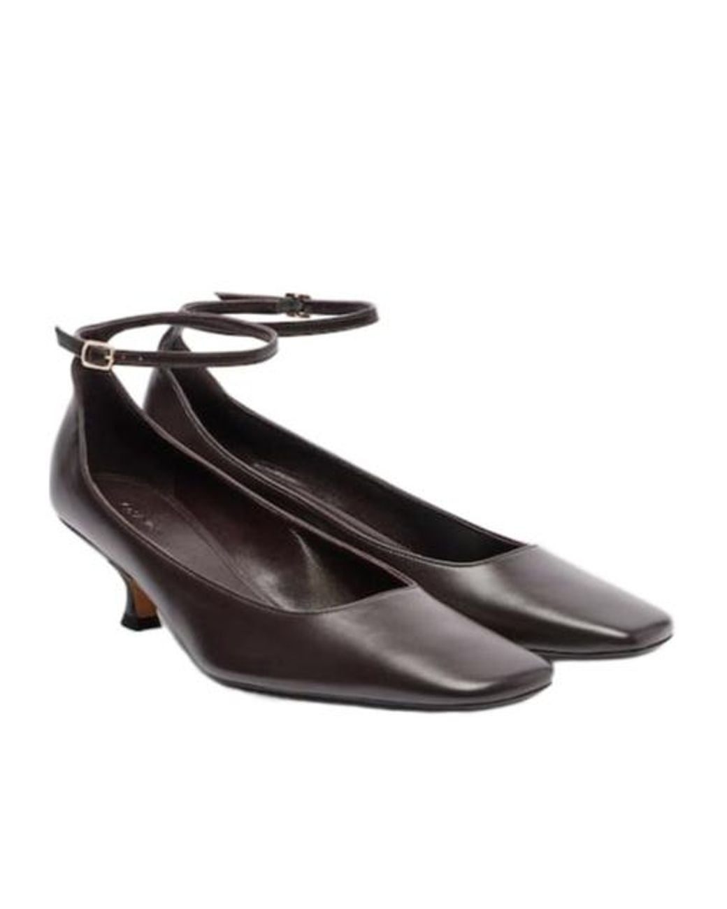 Calvin Klein Brown Anna Leather Pumps