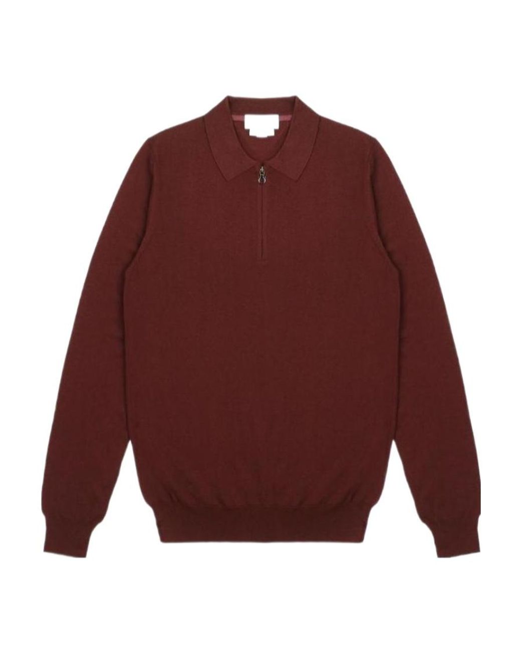 Ferragamo Red Lapel Sweater for men
