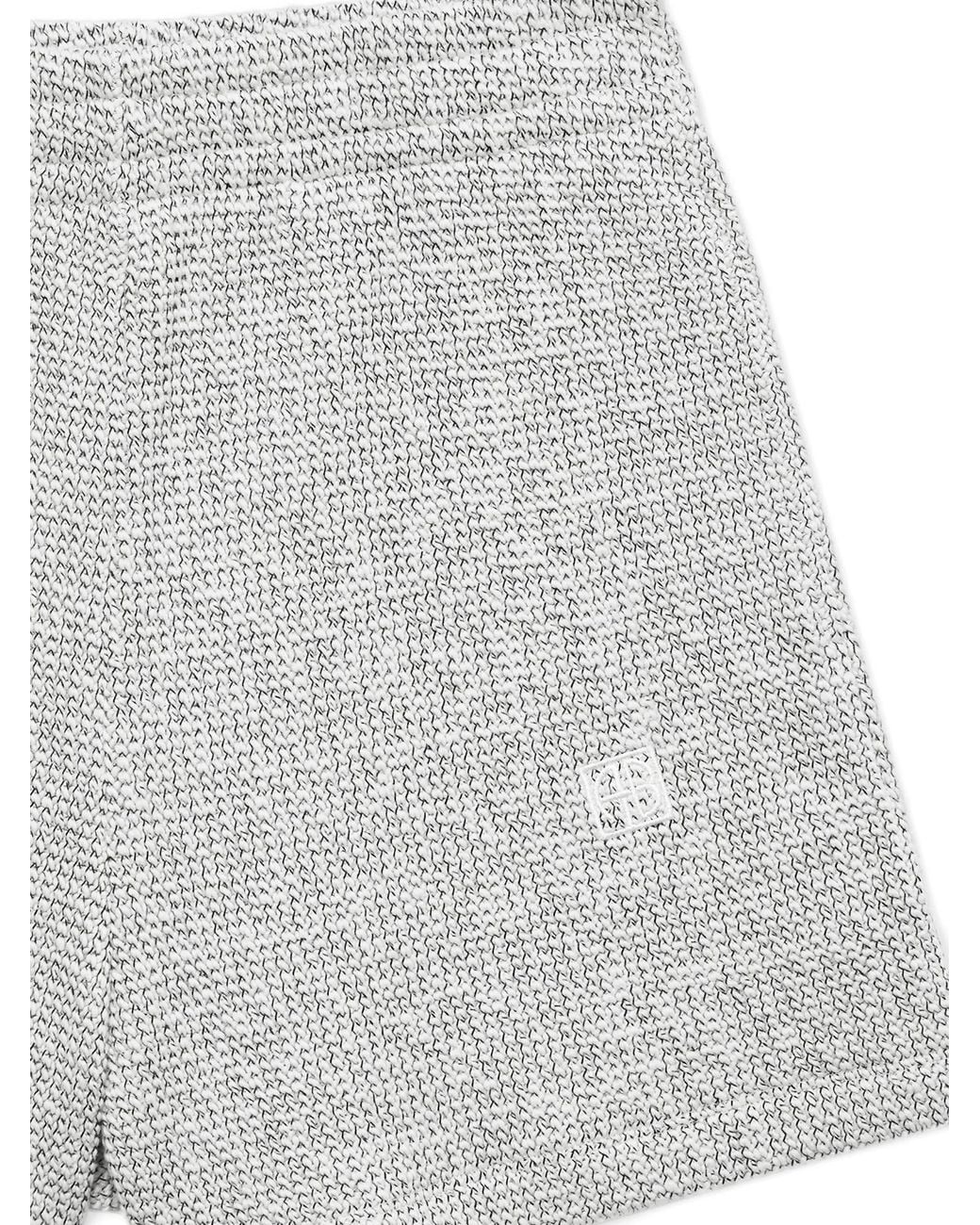 Anine Bing Gray Logo Trim Shorts
