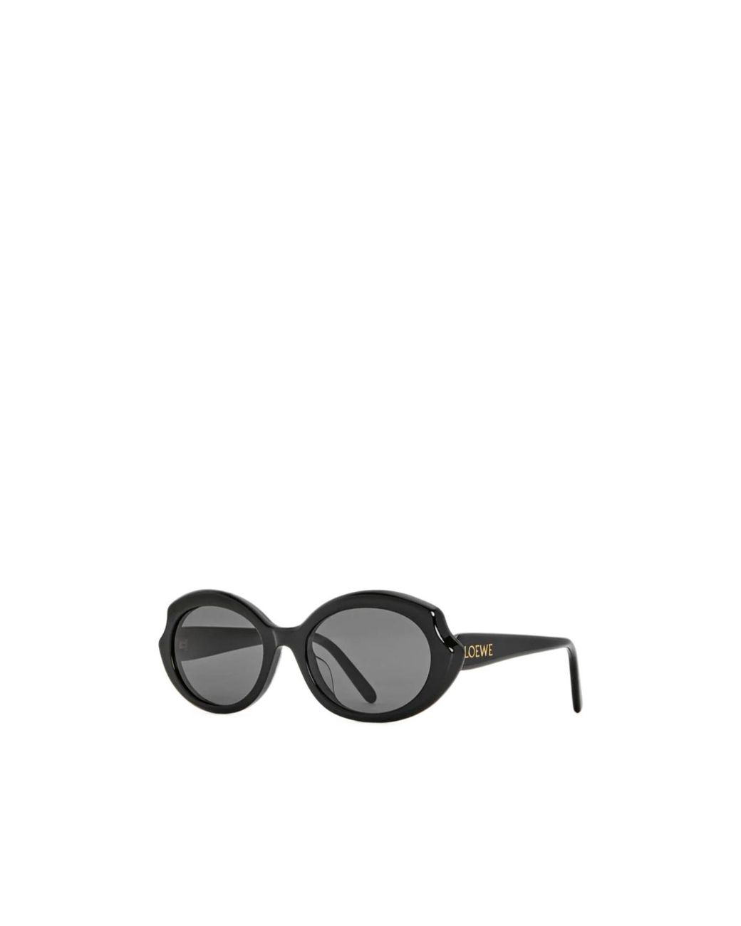 Loewe White Oval Frame Sunglasses