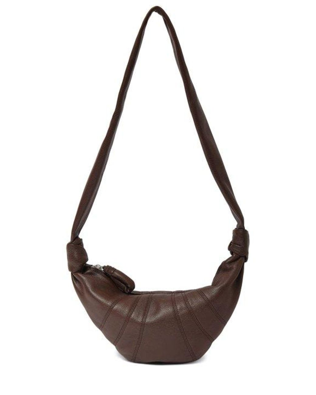 Lemaire White Longstrap Crescent Bag for men