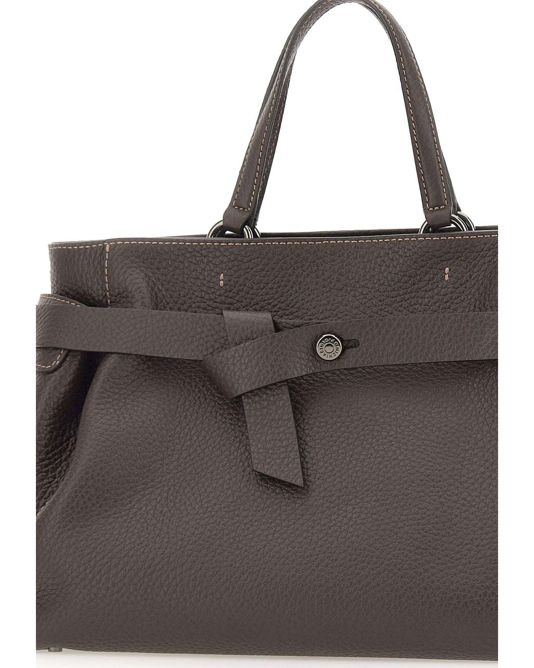 Gianni Chiarini Brown Miranda Belted Tote Bag