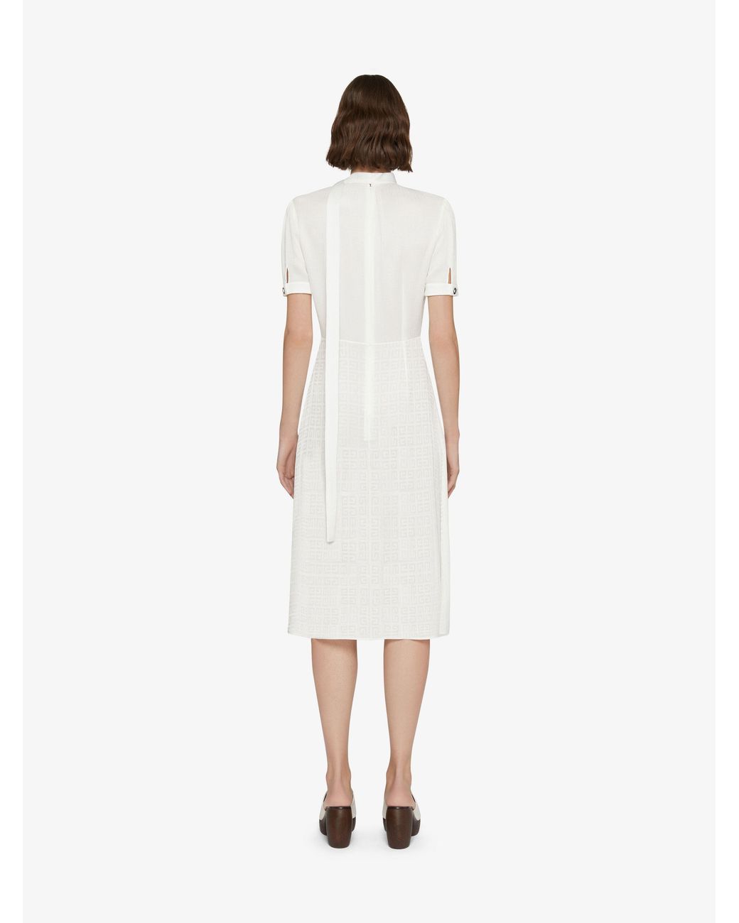 Givenchy White Short-Sleeved Dress