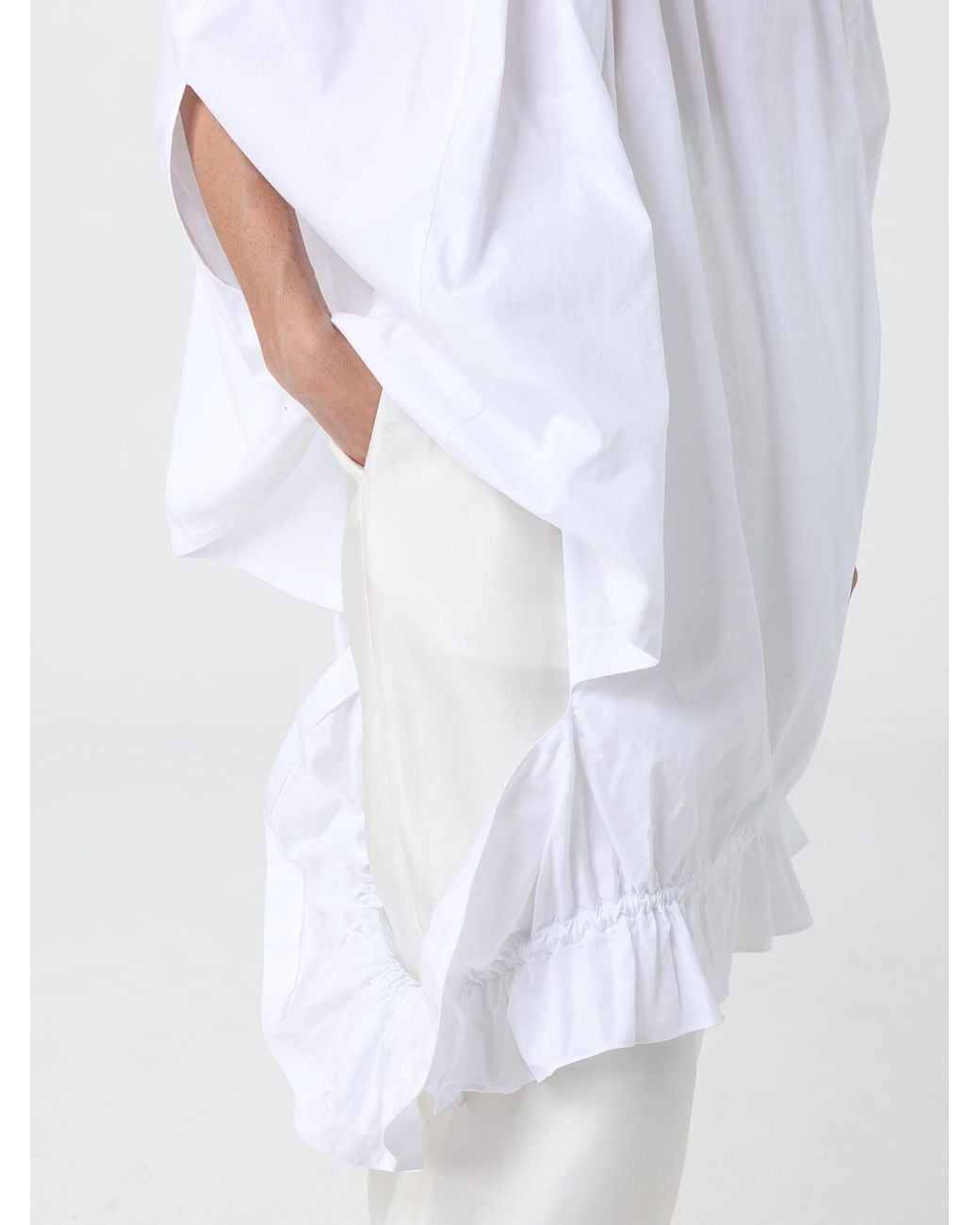 Comme des Garçons White Crew Neck Top