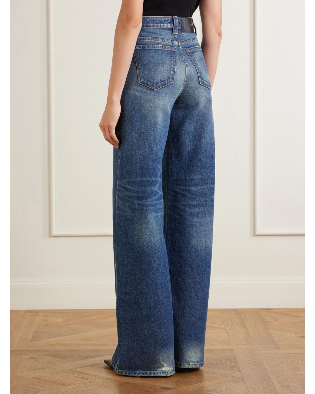 Khaite Blue Loose-Fitting Denim Trousers