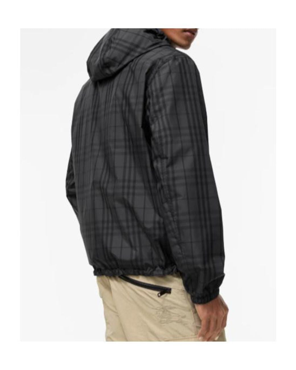 Burberry Black Reversible Check Newport Jacket for men