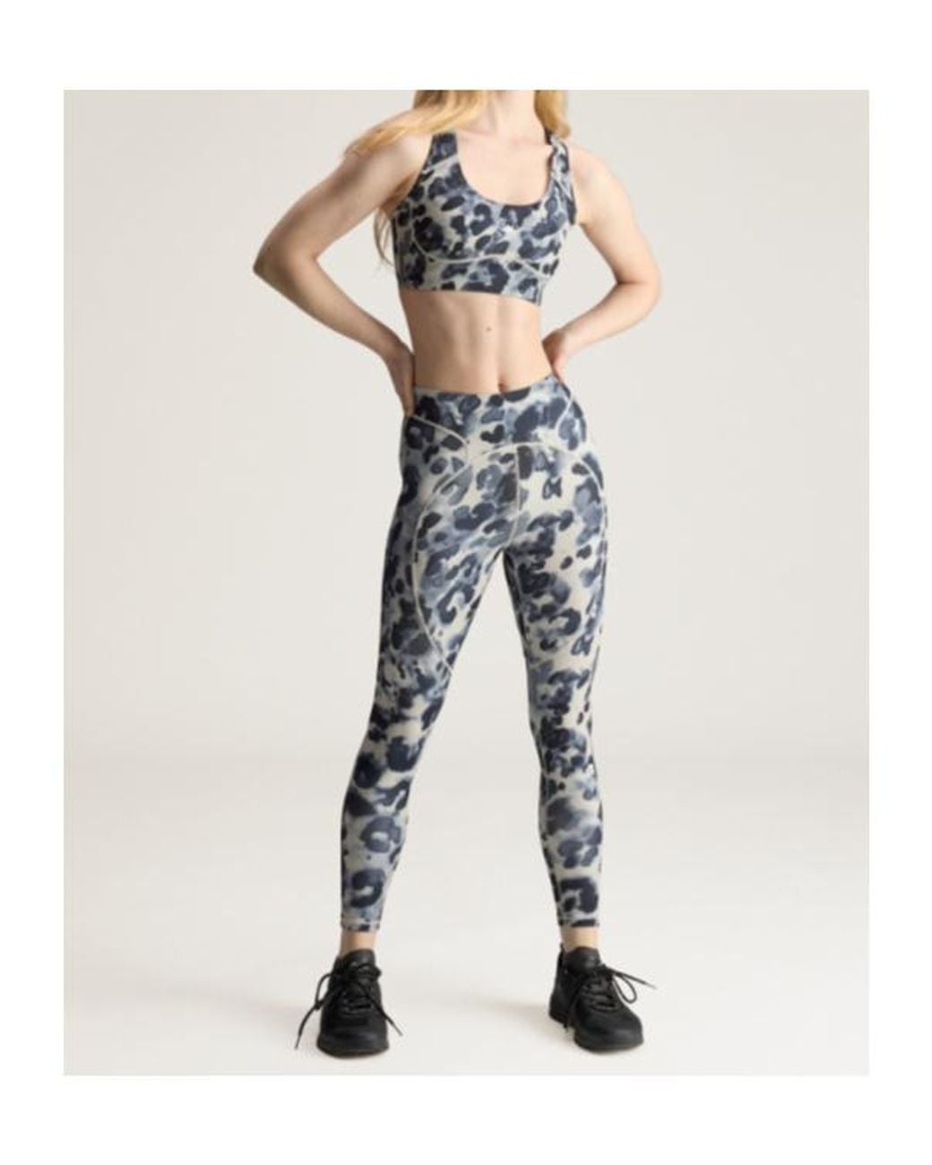 Adidas By Stella McCartney Blue Printed Performance Trousers