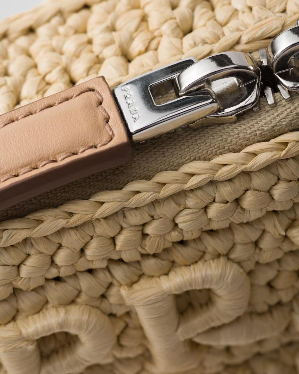 Prada Natural Crochet Brique Bag for men