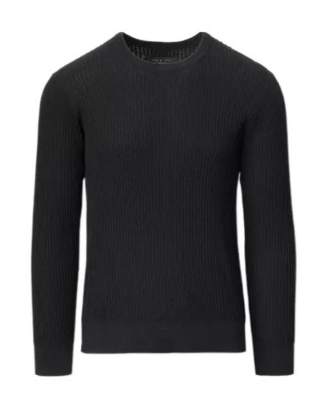 Rag & Bone Black Jayce Silk-Cotton Sweater for men