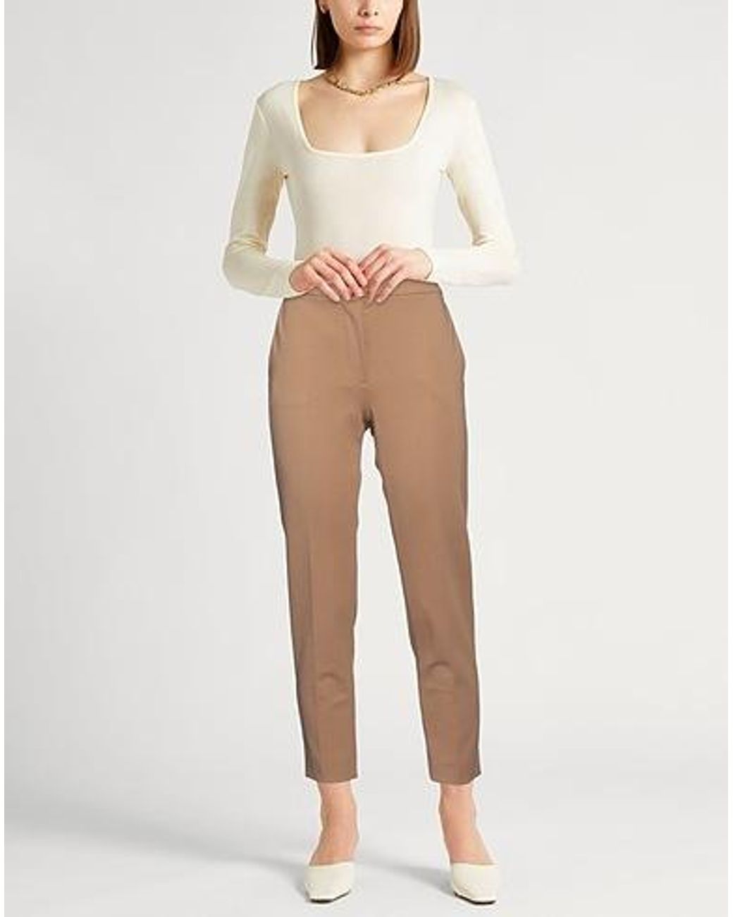 Max Mara Natural Simple Tapered Trousers