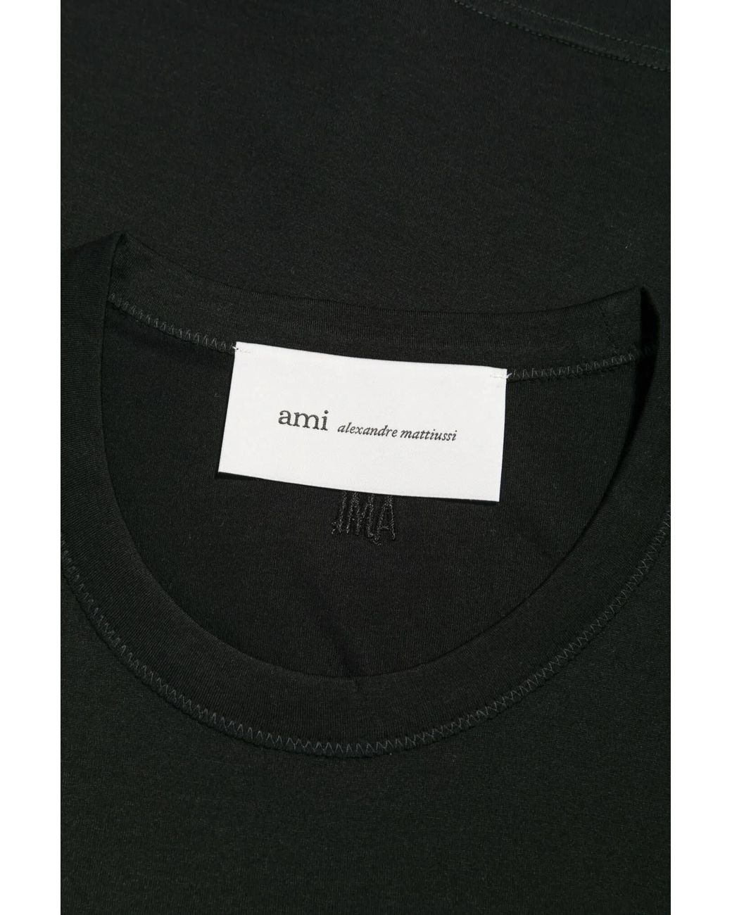 AMI Black Ami Sleeveless Crewneck Top