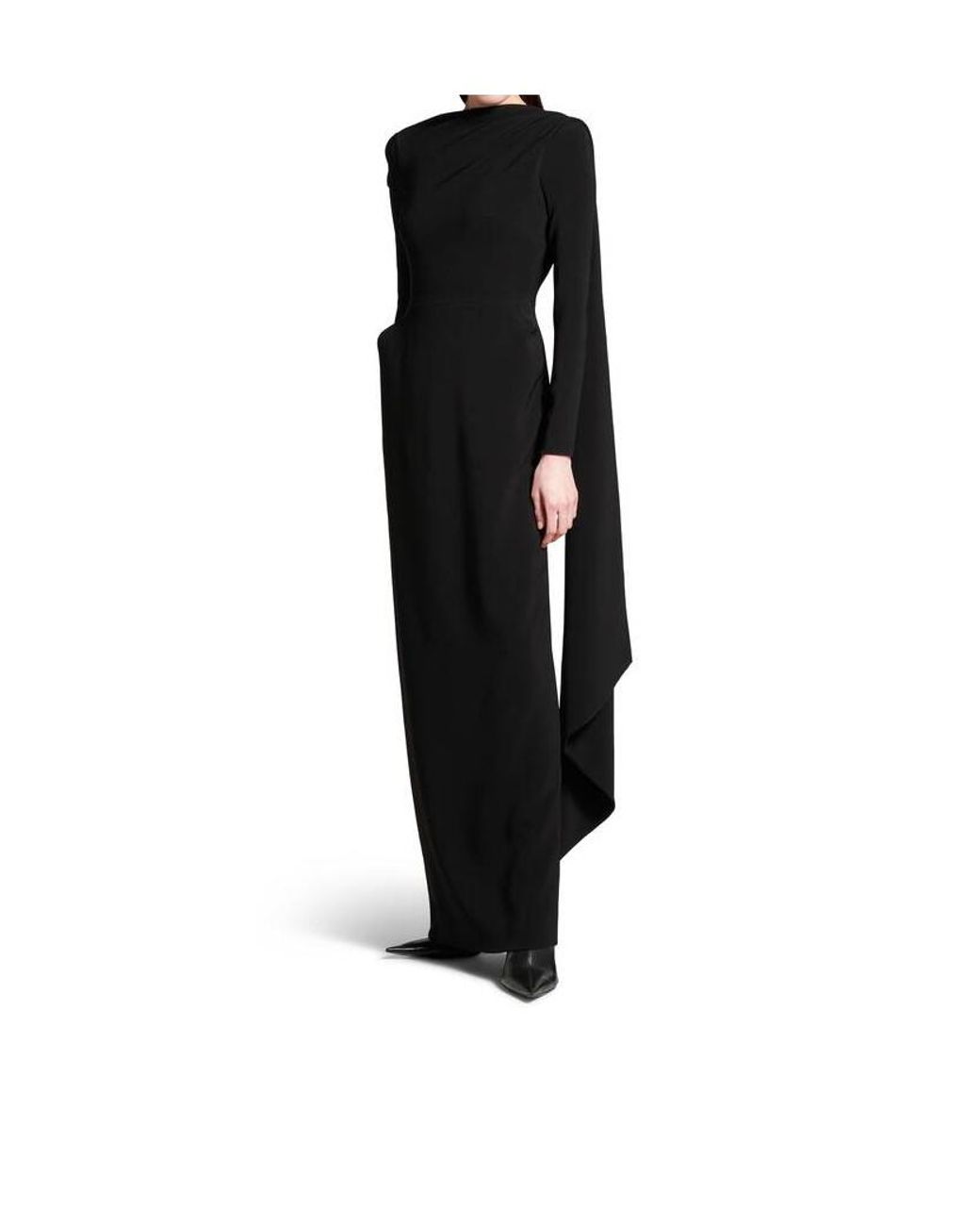 Balenciaga Black Long-Sleeve Dress
