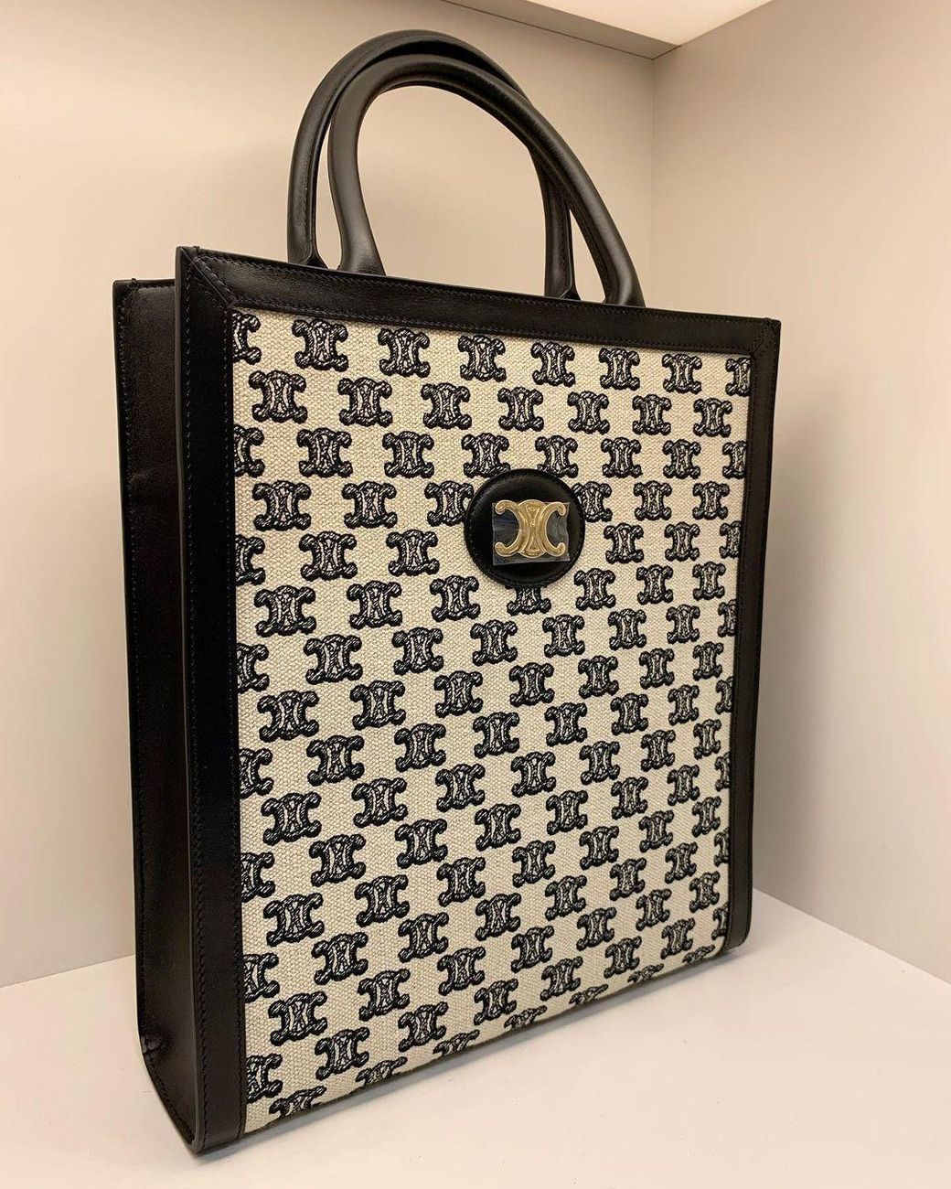 Céline Black Small Cabas Vertical