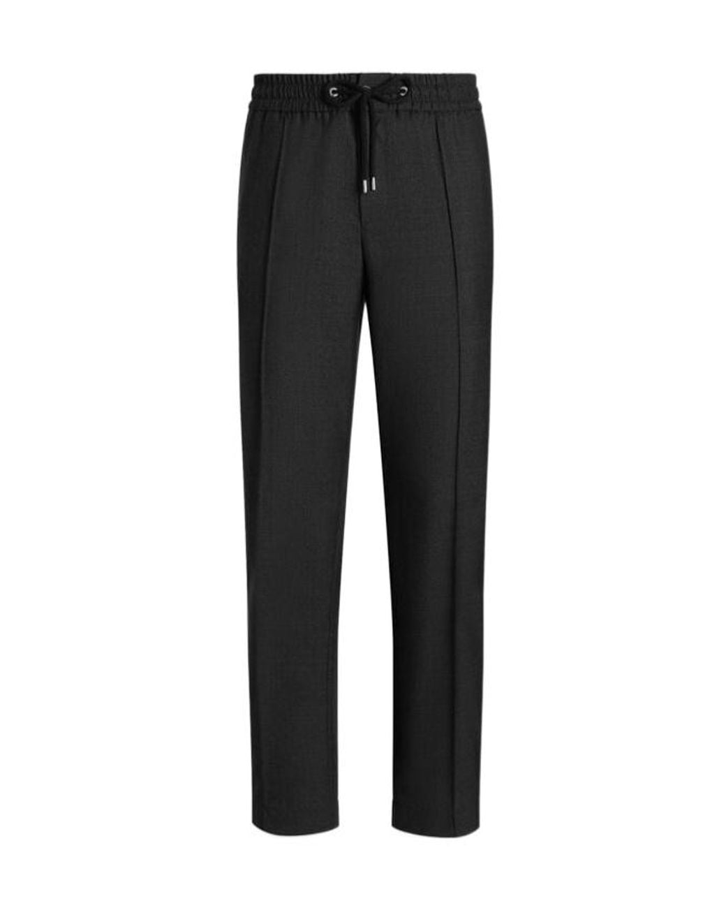 Dolce & Gabbana Black Drawstring Pants for men