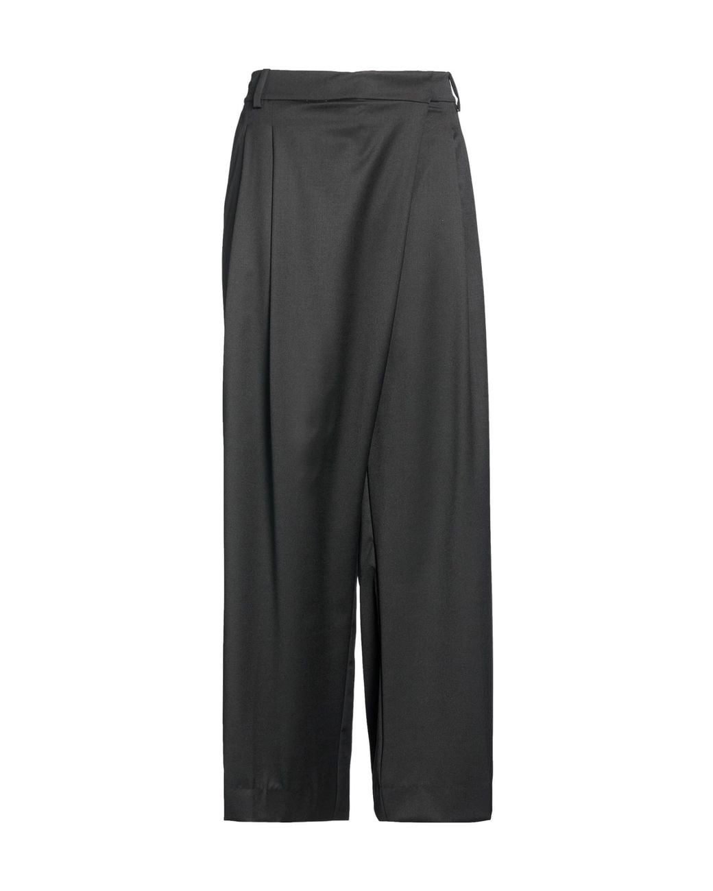 Ganni Gray Wide-Leg Trousers