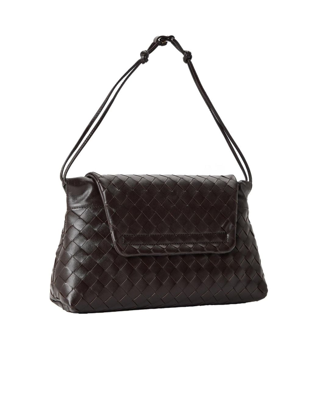 Bottega Veneta Black Woven Leather Shoulder Bag
