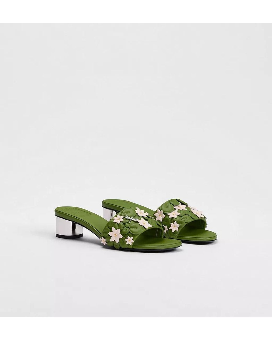 Dior Green Bloom Heeled Slide