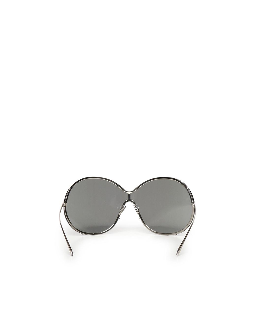 Alaïa White Alaïa Oversized Shield Frame Sunglasses