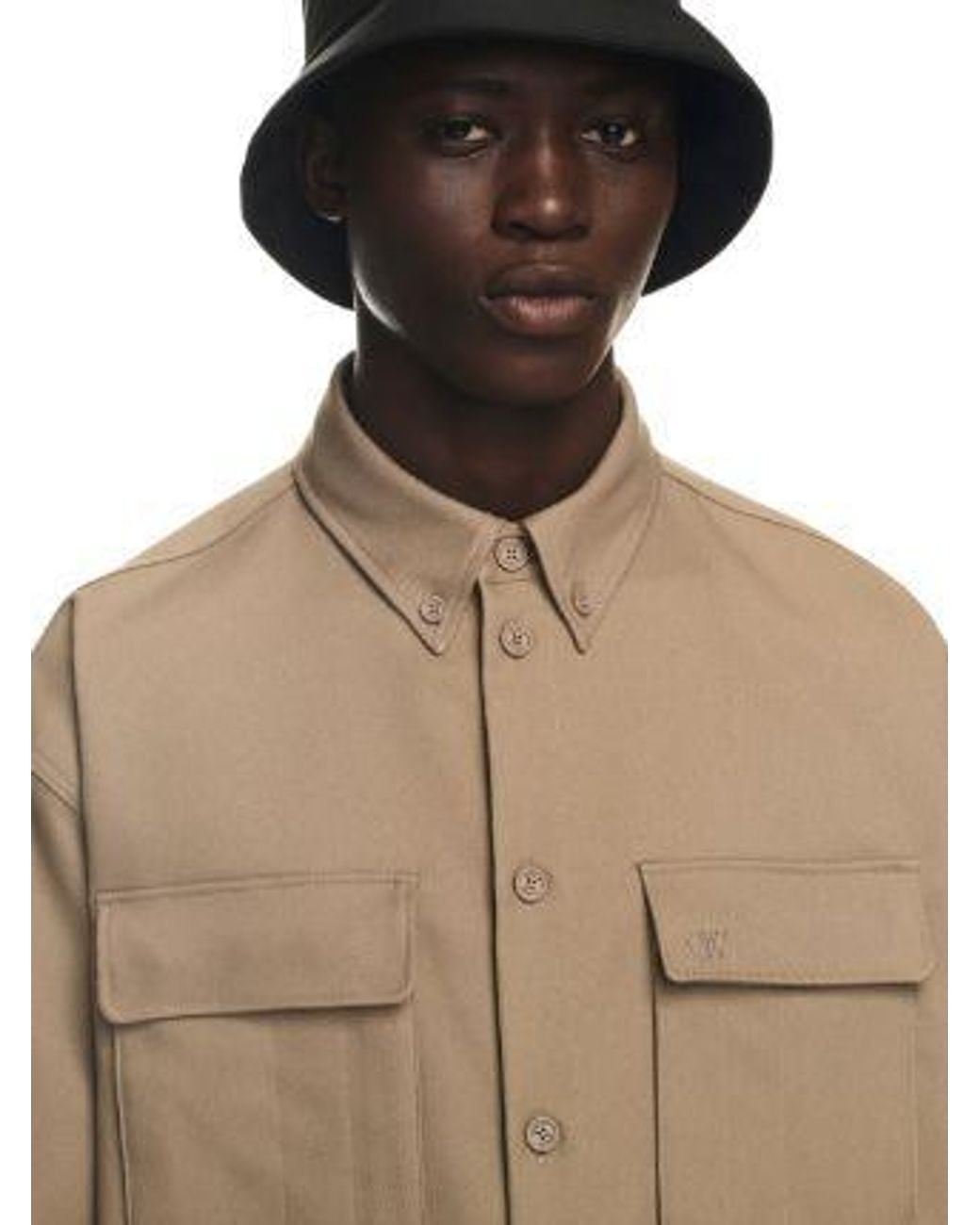 Off-White c/o Virgil Abloh Natural Buttoned Long-Sleeved Shirt for men