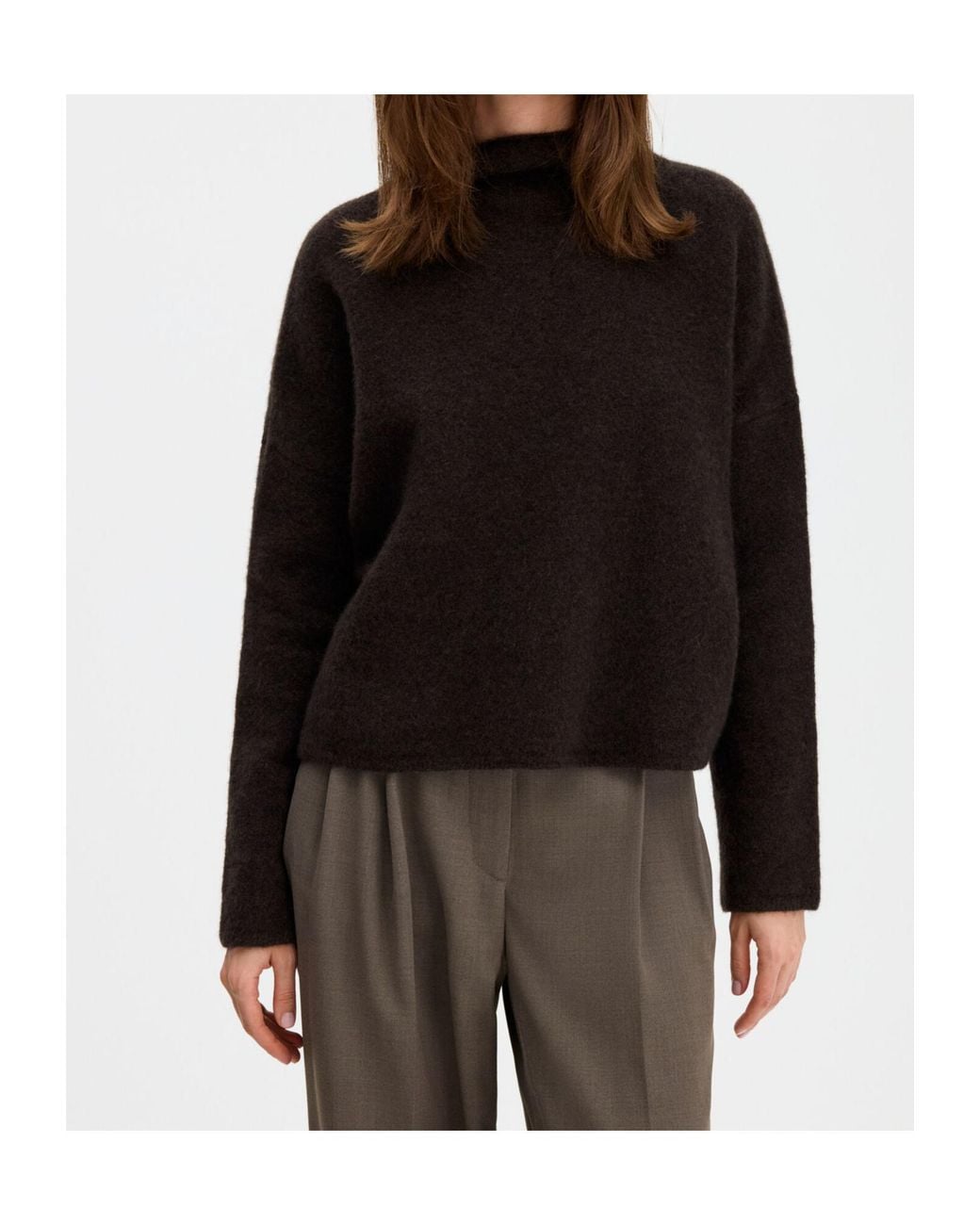 Filippa K Black Mika High Neck Sweater