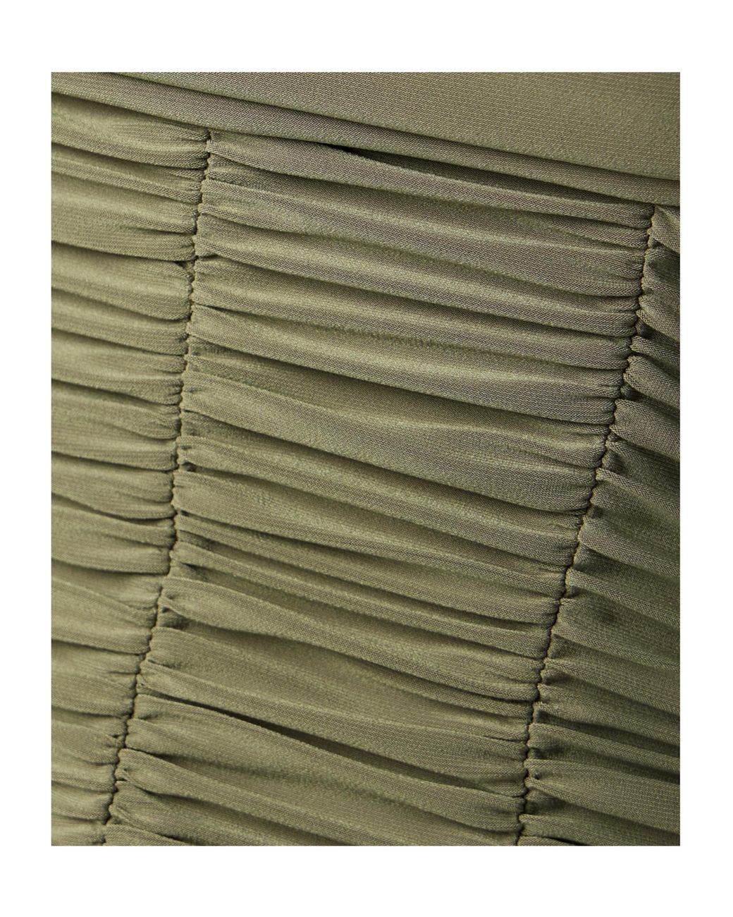 Tibi Green Convertible Off-The-Shoulder Ruched Jersey Top