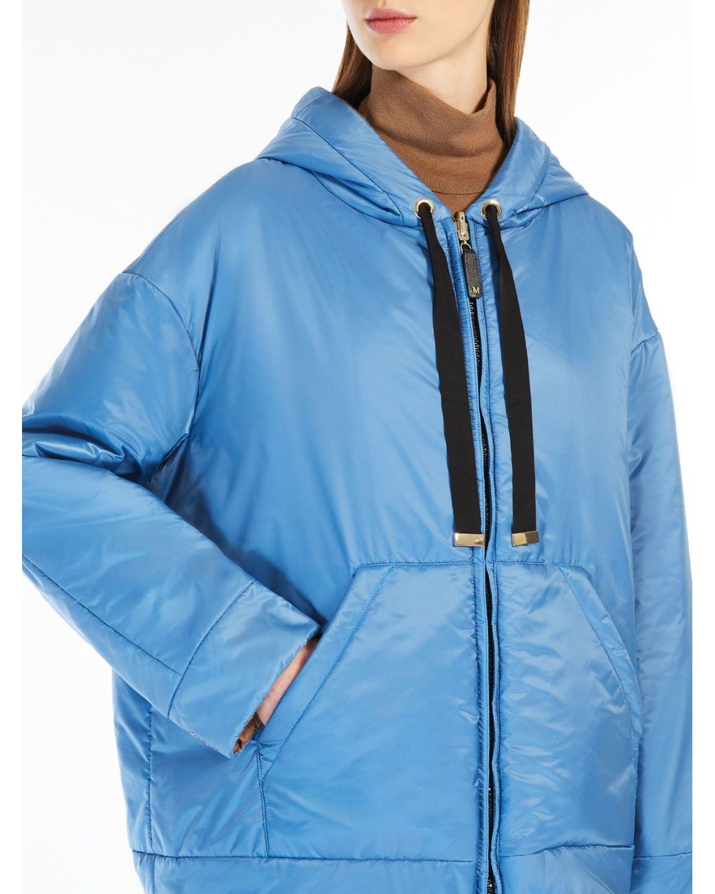 Max Mara Blue The Cube Reversible Zipped Jacket
