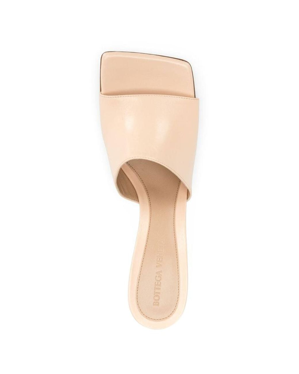 Bottega Veneta Natural Stretch Squared-Toe Sandals