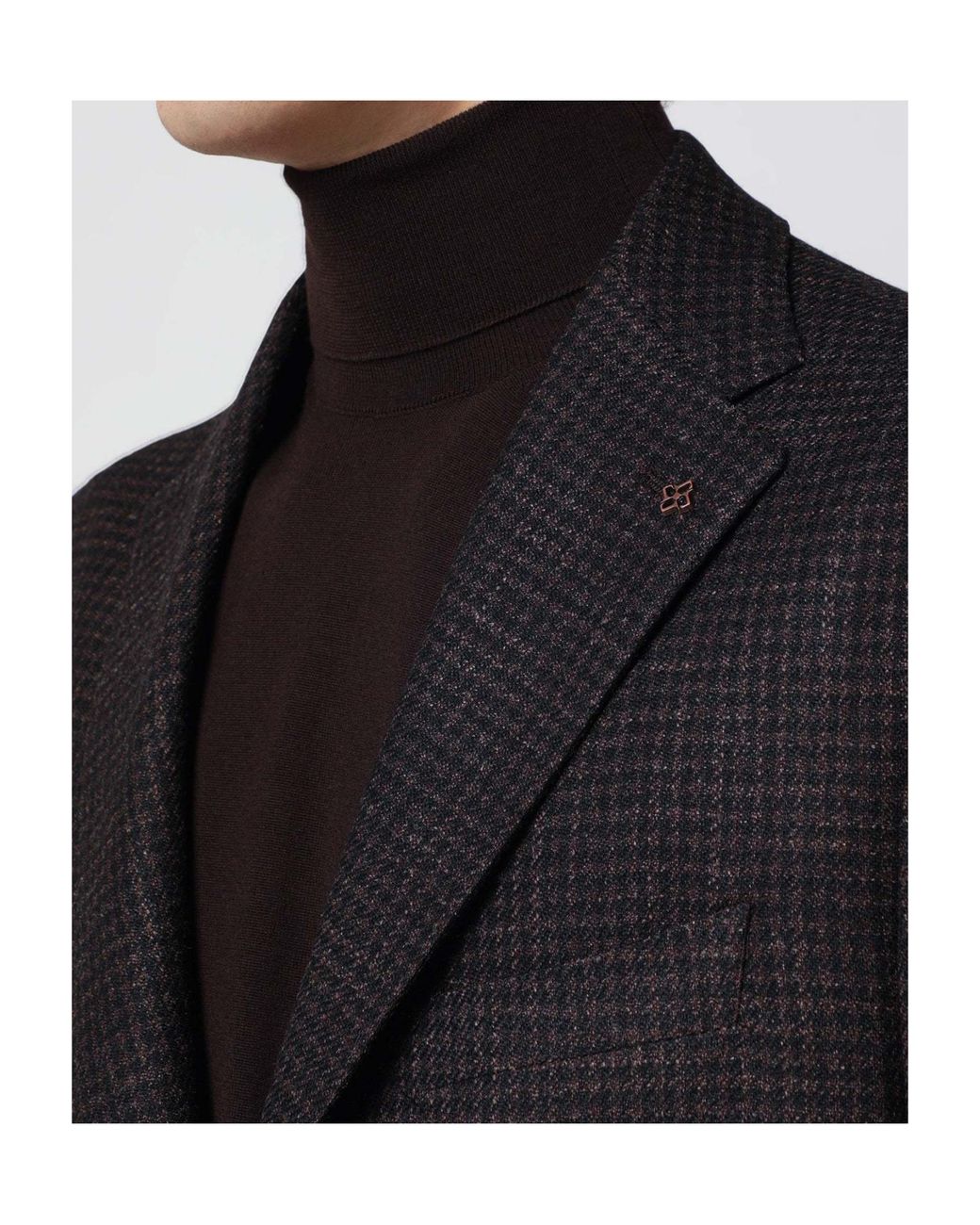 Tagliatore Black Single Breasted Jacket for men
