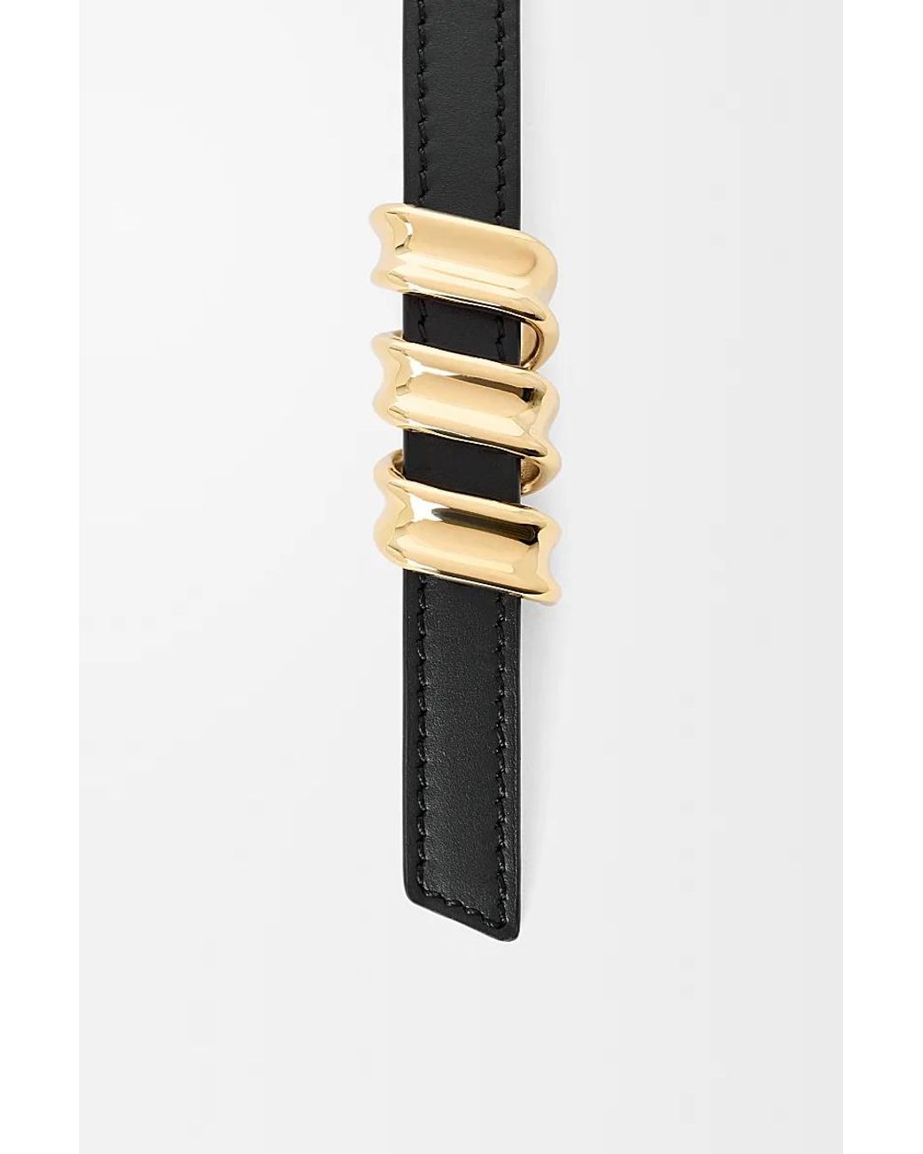 Loewe White Reversible Coil Belt