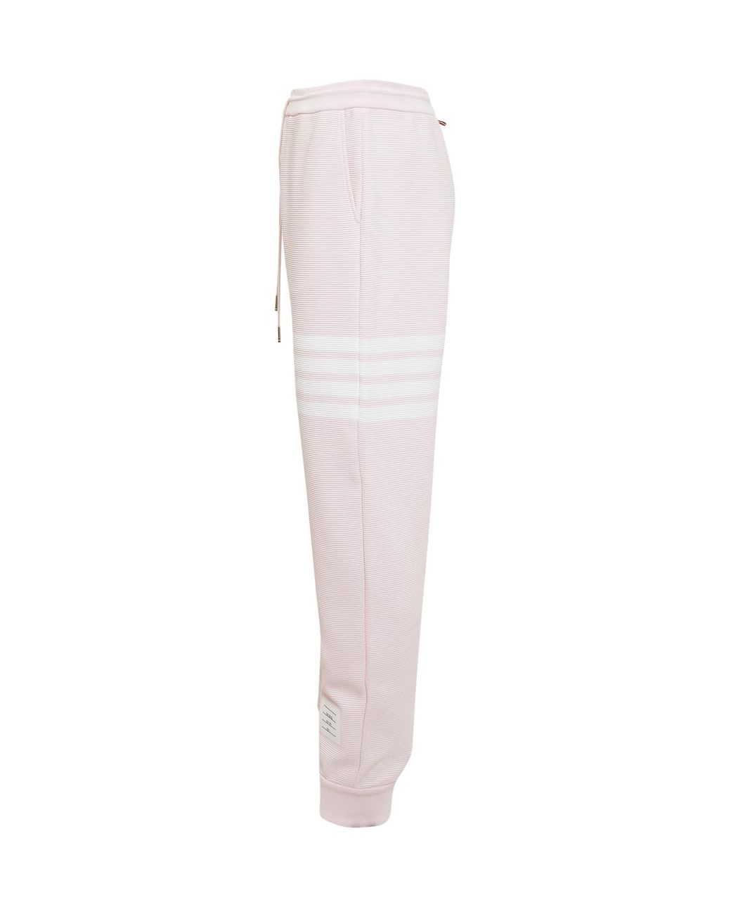 Thom Browne Pink Ottoman Rib 4-Bar Stripe Track Pants for men
