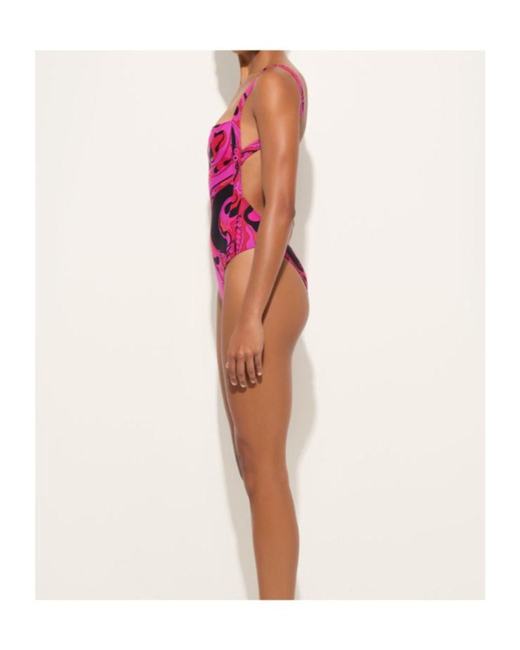 Emilio Pucci Pink Pucci Orchidee Printed Swimsuit