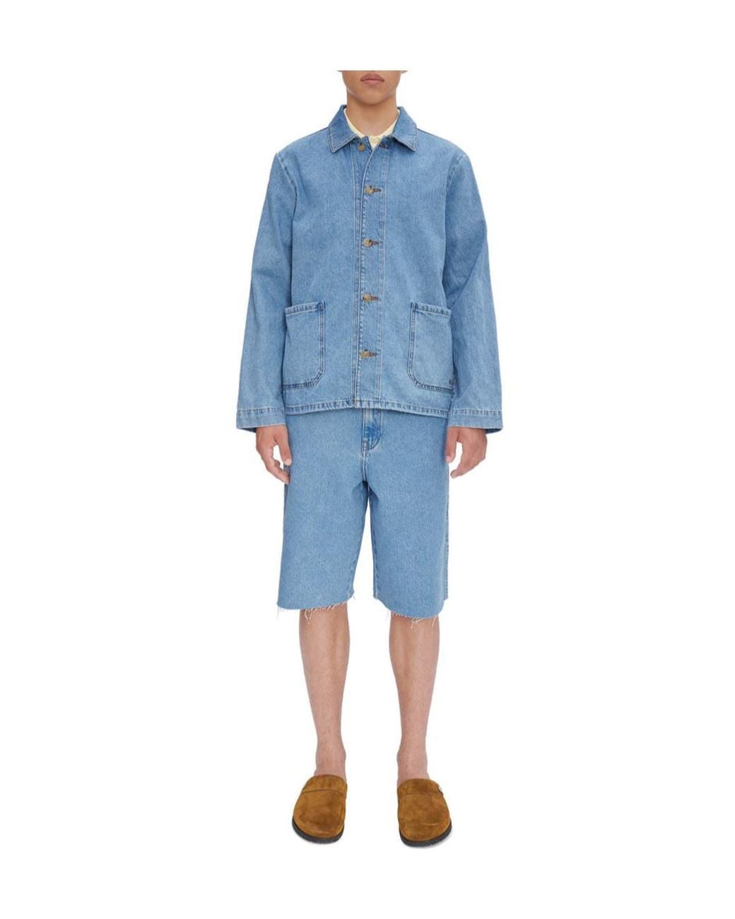 A.P.C. Blue Kerlouan Logo Jacket for men
