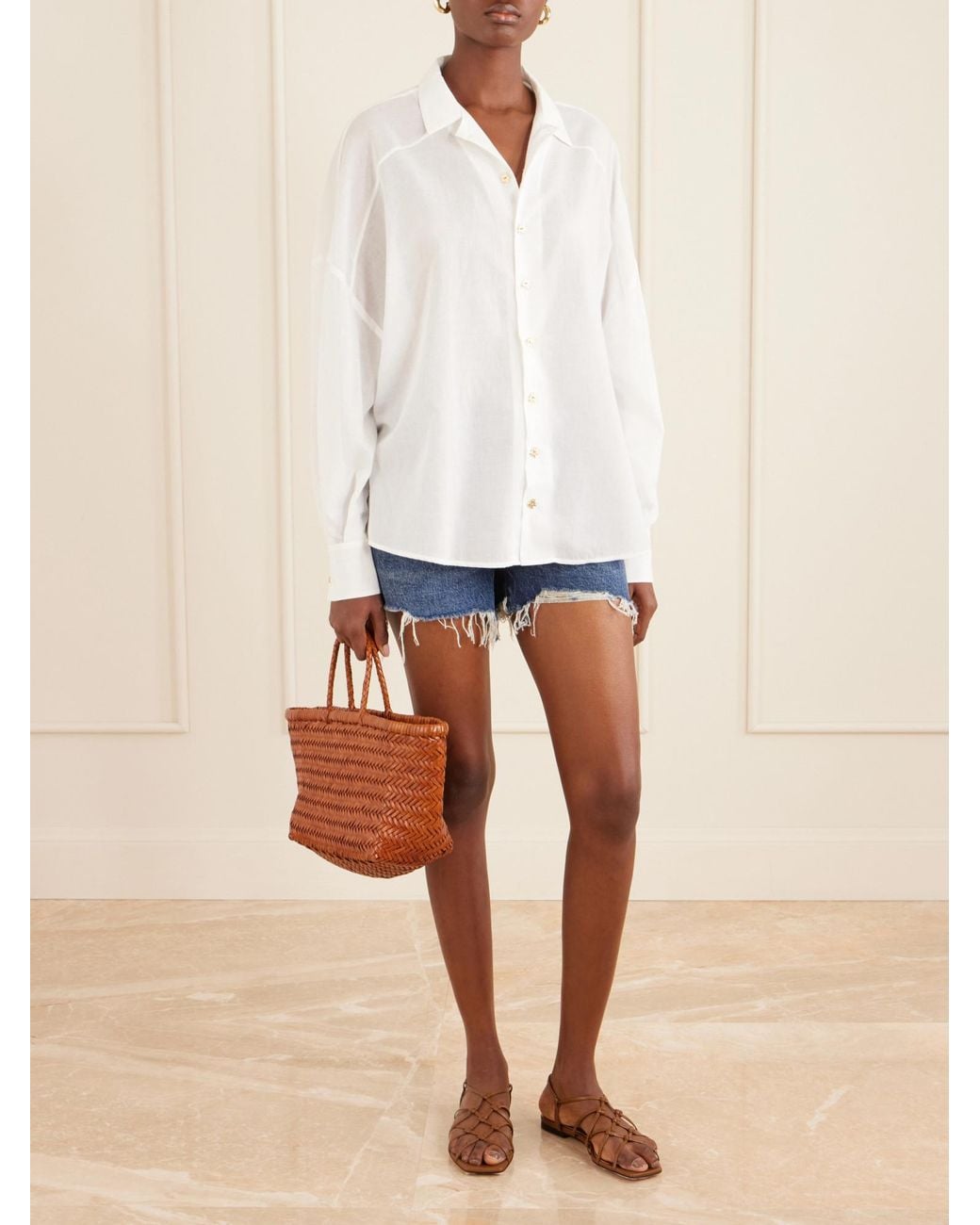 Donde Esteban White Long-Sleeved Shirt