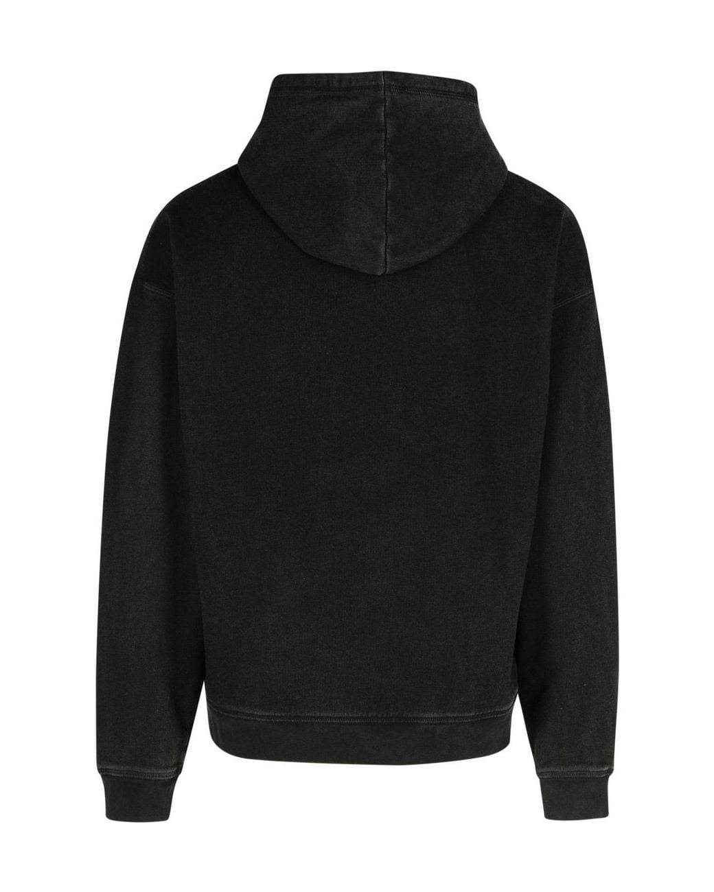 DSquared² Black Logo Printed Drawstring Hoodie for men