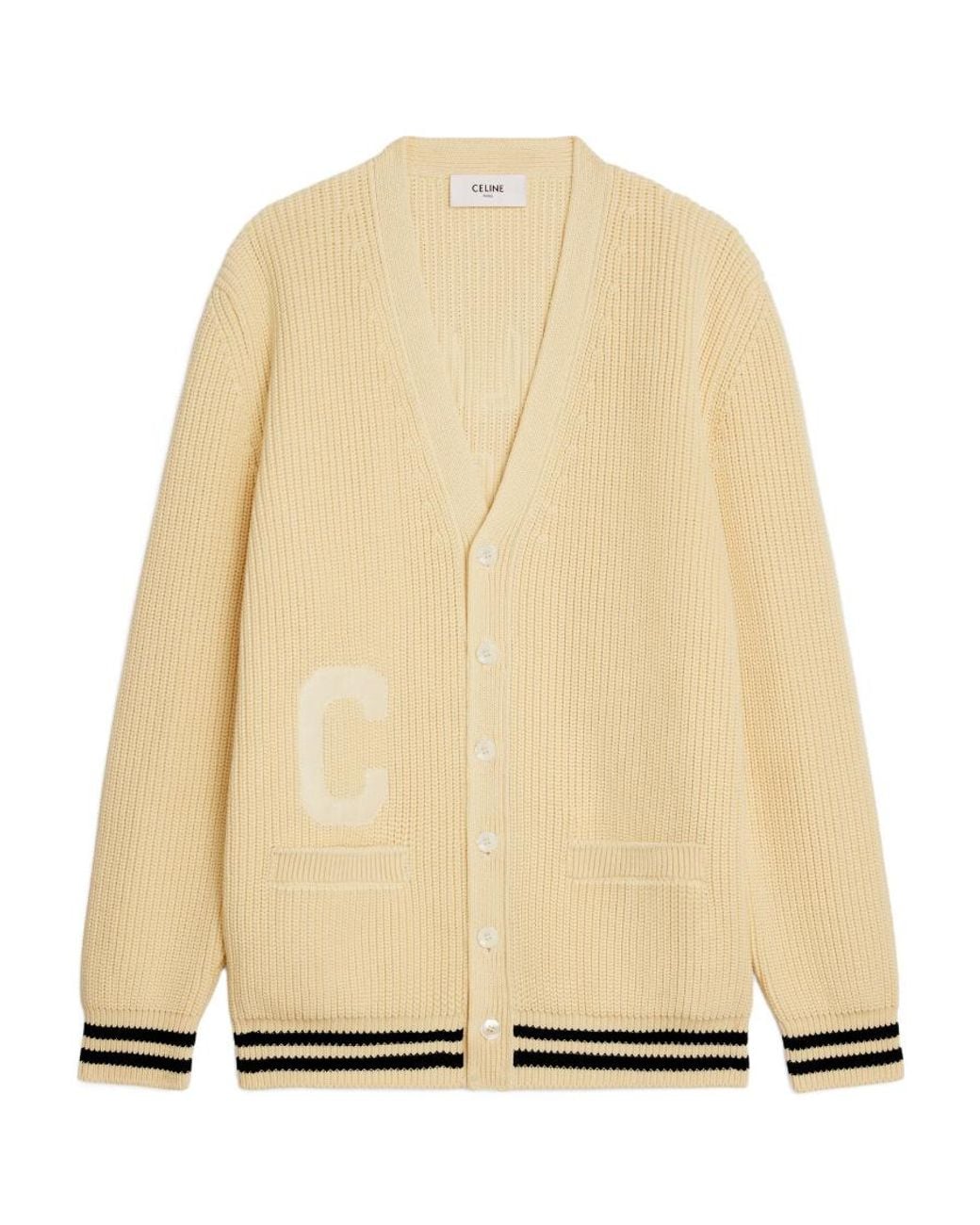 Céline Natural College Cardigan for men