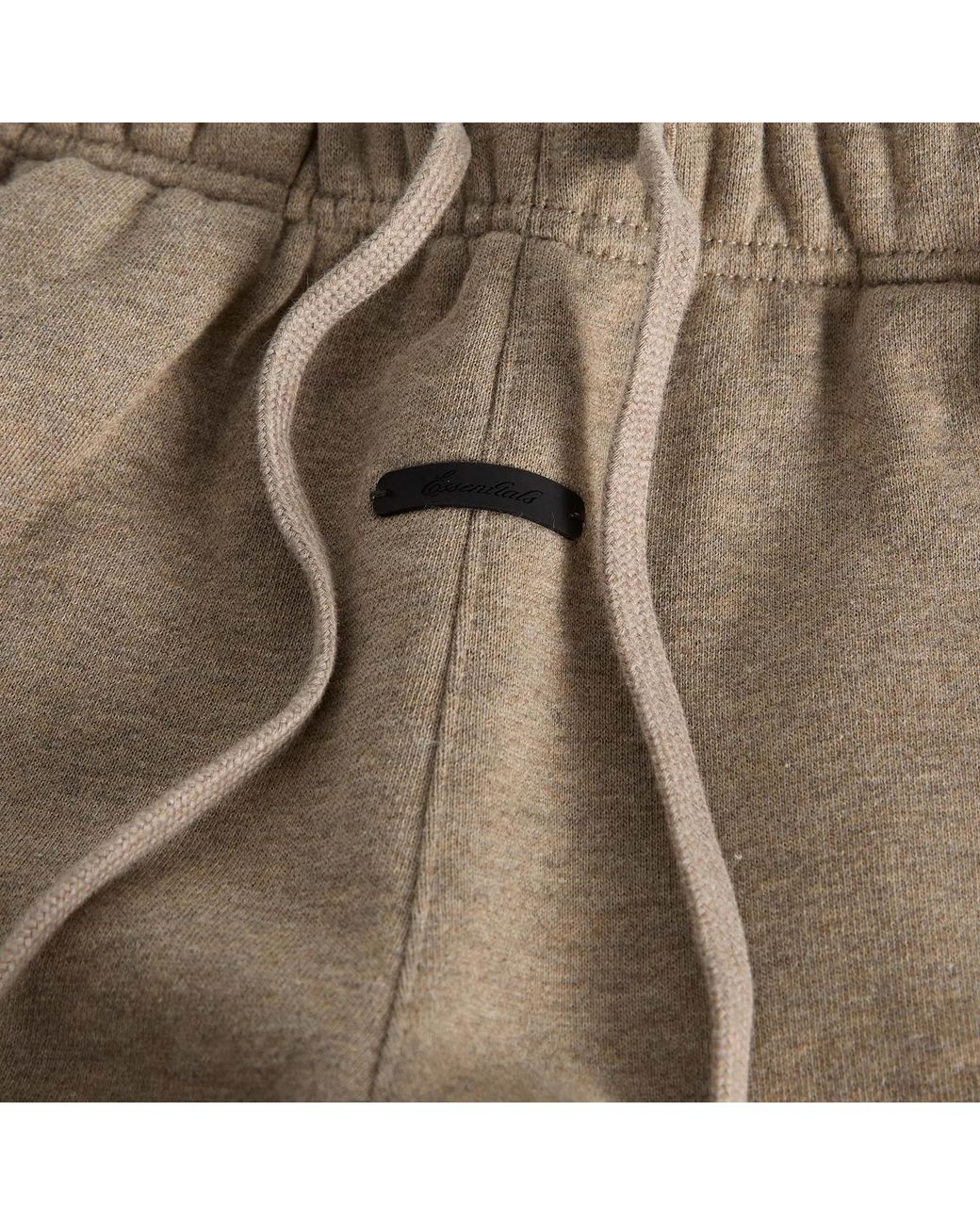 Fear Of God Natural Logo Drawstring Shorts