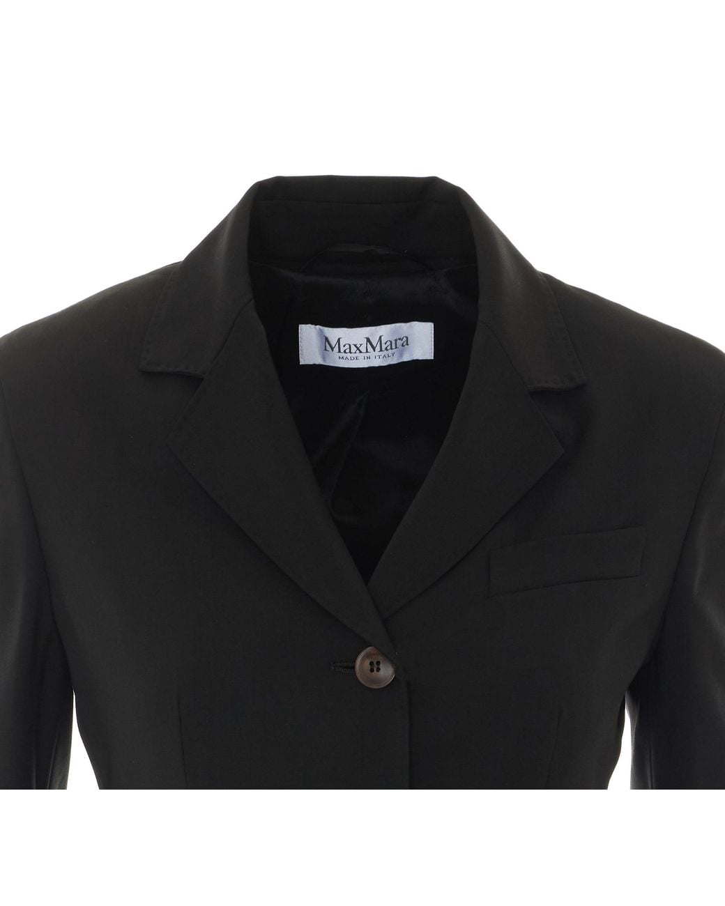 Max Mara Black Patio Single-Breasted Blazer