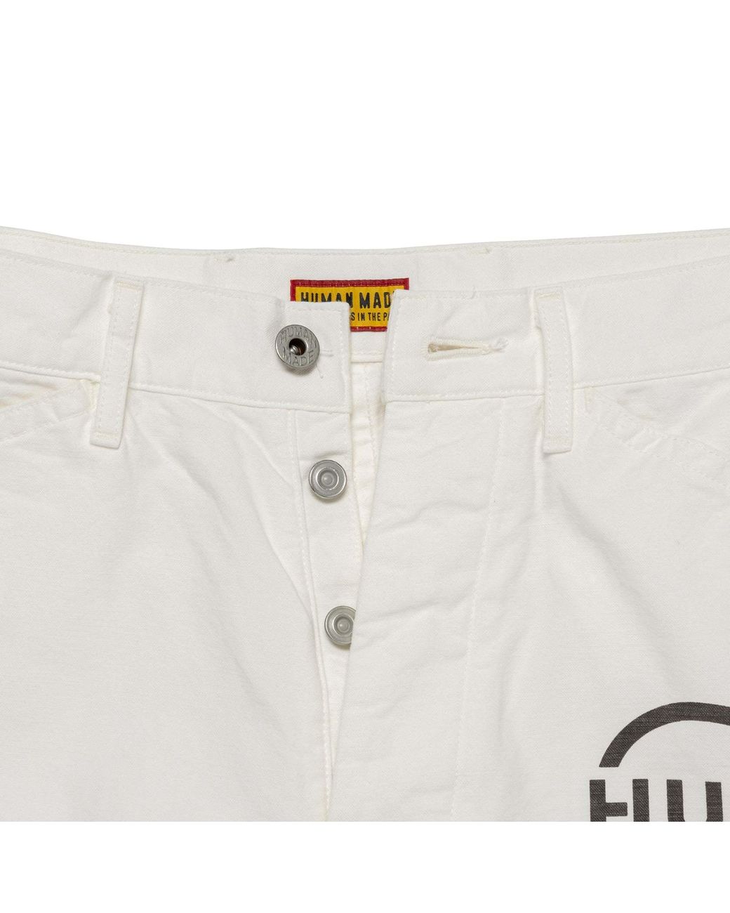 Human Made White Graphic Print Pants for men