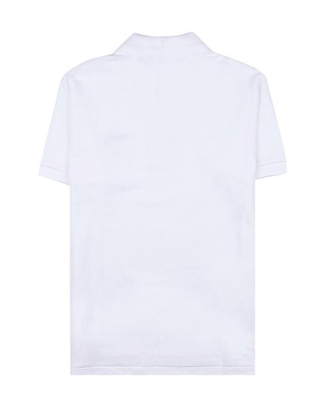 Comme des Garçons White Short-Sleeved Polo Shirt for men