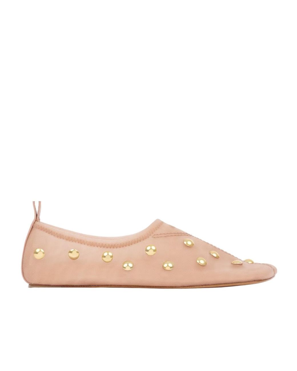 Chloé Pink Chloé Rita Studded Slip-On Flats