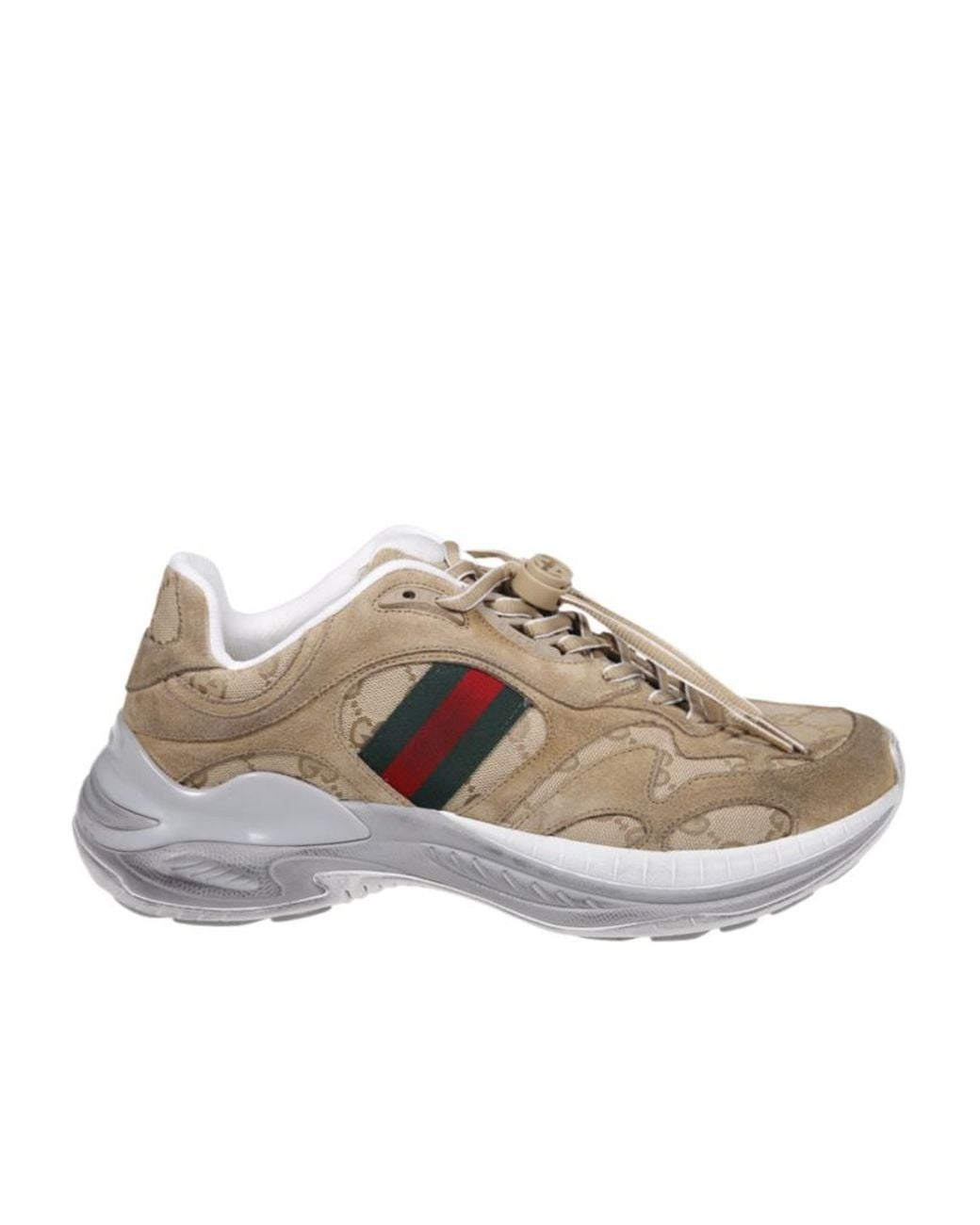 Gucci Brown 2.0 Lace-Up Trainers for men
