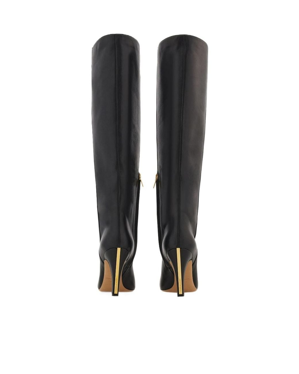 Ferragamo Black Knee High Boot