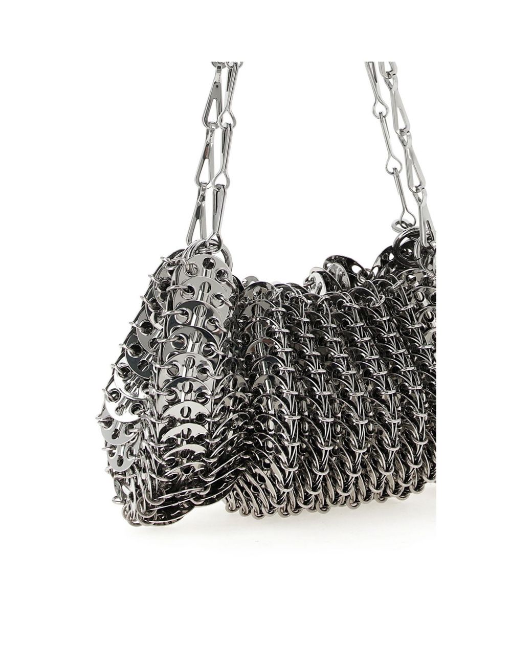 Rabanne White Rabanne Chainmail Shoulder Bag