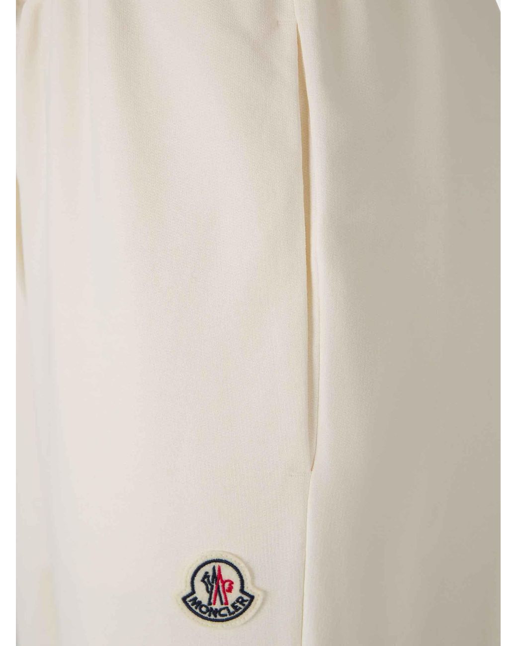 Moncler Natural Logo Patch Drawstring Sweatpants