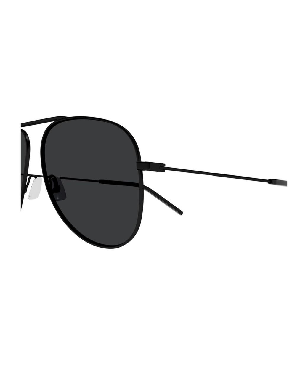 Saint Laurent Black Full Frame Logo Sunglasses for men