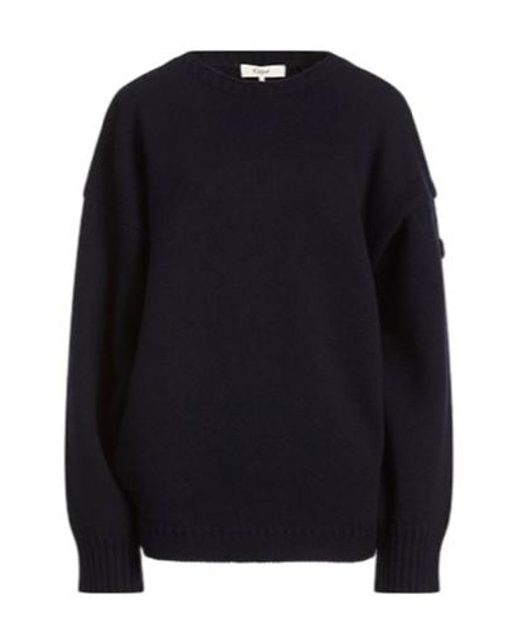 Chloé Blue Knitted Long-Sleeved And Round-Neck