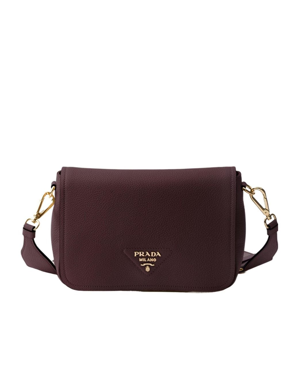 Prada Purple Leather Shoulder Bag