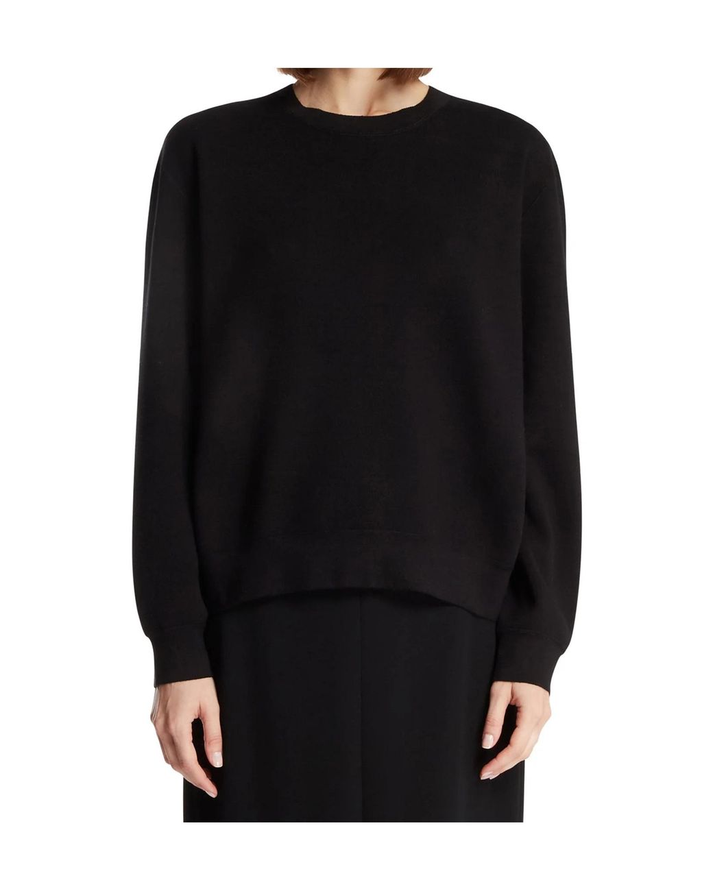 The Row Black Crew Neck Knitwear