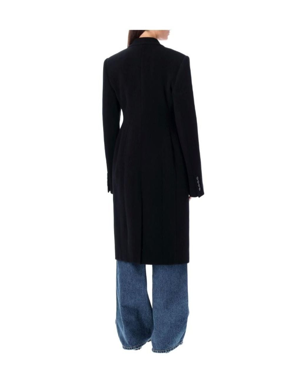 Stella McCartney Blue Double Breasted Long Sleeved Coat